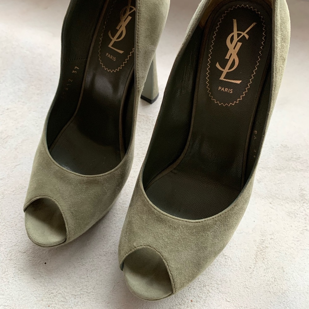YSL platform heel shoes